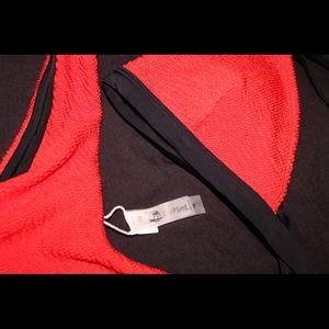 Red High Thigh Cupshe Bikini